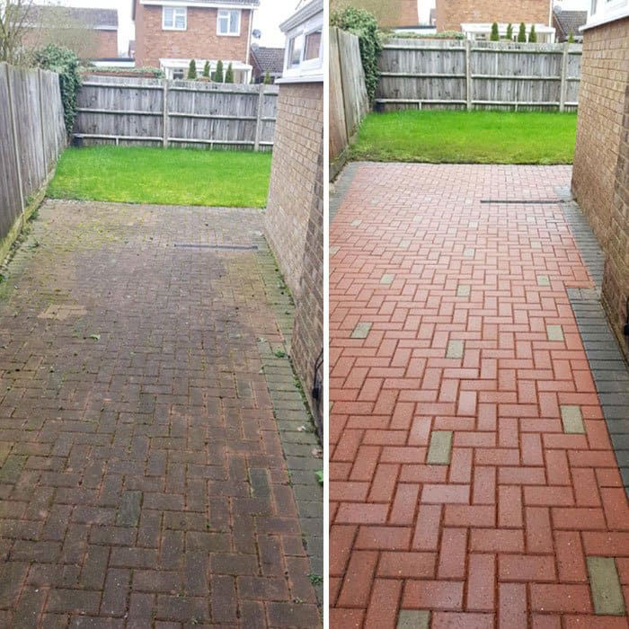 Nasielsk — podjazd 50 m² przed i po myciu